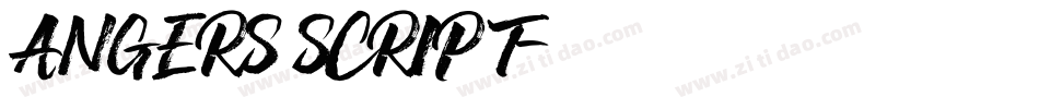 Angers Script字体转换